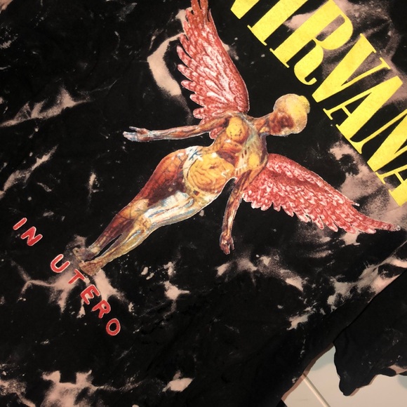 A D.I.Y bleached an cut up shirt - Picture 2 of 4